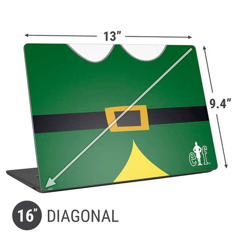 Elf Buddys Outfit Universal Laptop 16in (13 x 9.4in) Skin